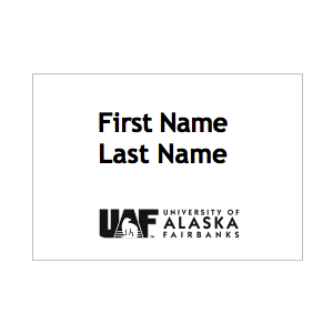 Name badge example